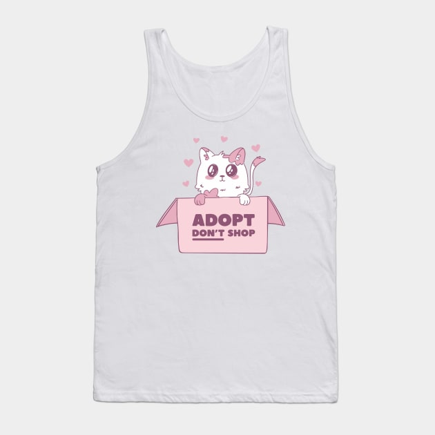 Adopt Don't Shop Tank Top by Bruno Pires